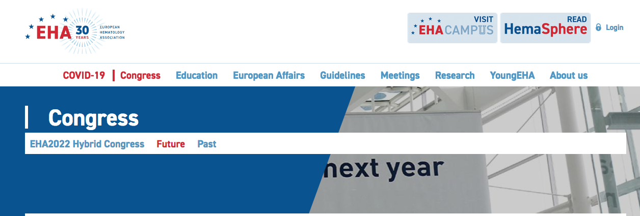  European Hematology Association : Congress 2022